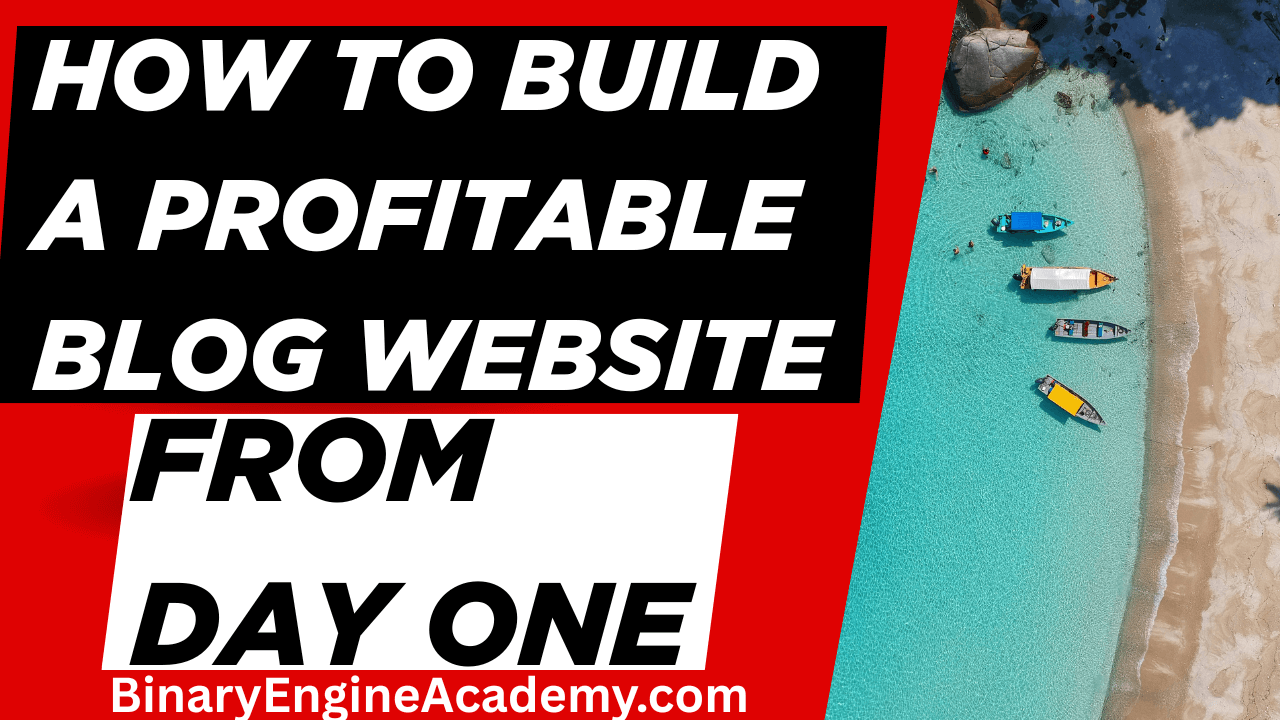 How to Build a Profitable Blog Website From Day One