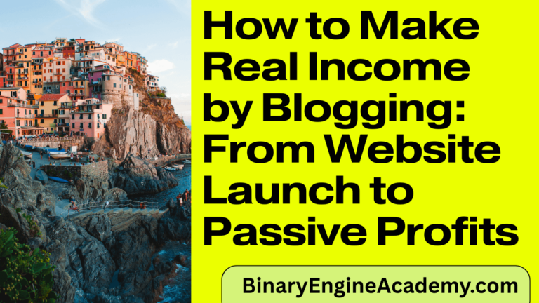 How to Make Real Income by Blogging_ From Website Launch to Passive Profits